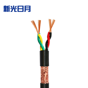 新光日月聚氯乙烯绝缘绞型屏蔽电线ZC-RVVSP 4×0.75mm²/米