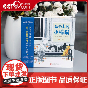 [央视网]站台上的小橘猫儿童故事书绘本童书情绪守护心里疗愈一本关于爱 思念与等待的绘本 3岁4岁5岁6岁7岁QS