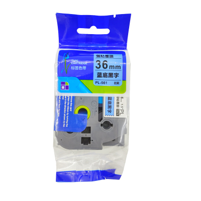 驰洛科 PL-561,36mmX8m,蓝底黑字 标签色带(计价单位:个)蓝色