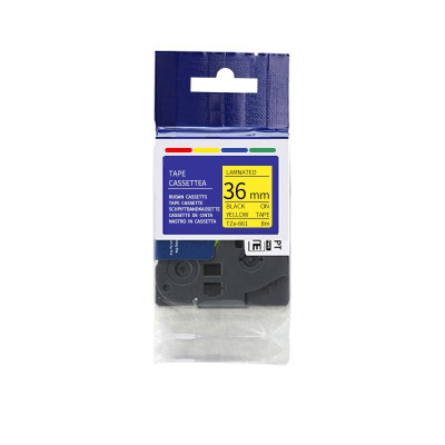 彩标 TZe-651 24mm 标签色带 (计价单位:个) 黄底黑字
