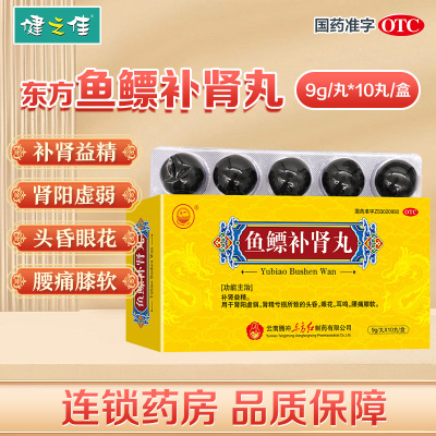 东方鱼鳔补肾丸10丸大蜜丸补肾益精肾阳虚弱肾精亏损头昏眼花耳鸣