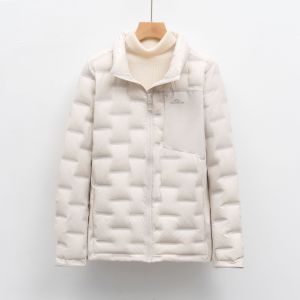 90绒新国标户外轻薄羽绒服女秋冬短款立领保暖上衣外套_282004