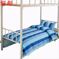 煊煜 全棉斜纹被套(蓝绿条)160*230cm 条