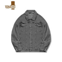 YANXUMizeo日系复古做旧牛仔外套男春季潮流宽松百搭休闲工装夹克