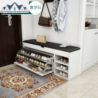 换鞋凳鞋柜试鞋凳式进可坐换鞋柜收纳凳储物凳子家用口穿鞋凳 三维工匠