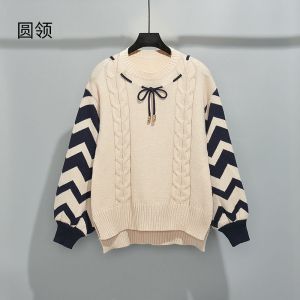 高领加厚保暖学生毛衣女秋冬季新款打底衫宽松灯笼袖外穿针织上衣