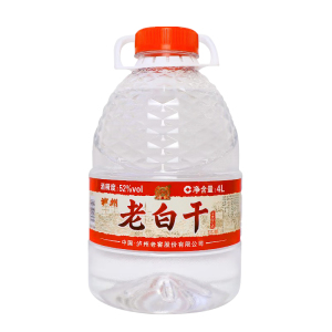 [8斤]泸州老窖老白干52度浓香型桶装散酒4L高度高粱酒泡药酒