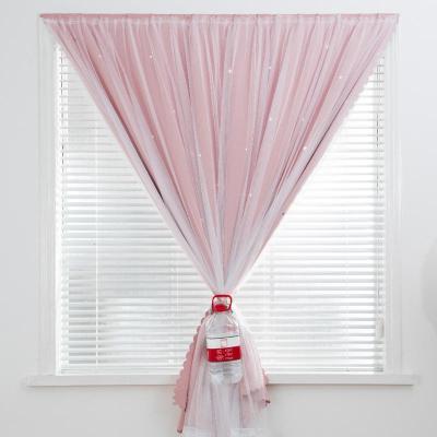 家柏饰(CORATED)魔术贴窗帘布免打孔安装2026新款卧室粘贴式全遮光简易自粘款