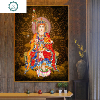 封后(FENGHOU)5d钻石画满钻石绣佛像画地藏菩萨贴钻十字绣2018新款菩萨满钻版-5D魔方圆钻60x80厘米