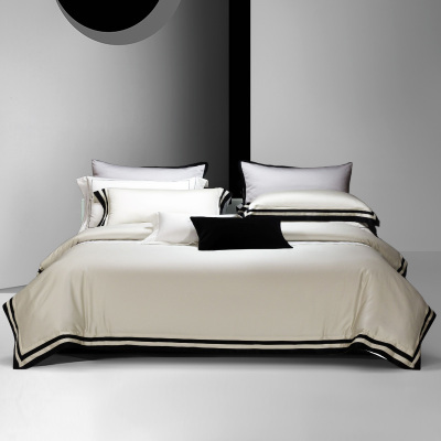 伊伊爱 高密缇芙60S系列拼角长绒棉四件套