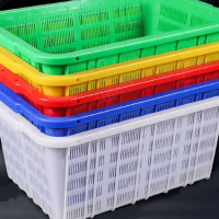 加厚新塑料箩筐食品蔬菜生鲜水果服装专用长方形周转筐 650*455*300