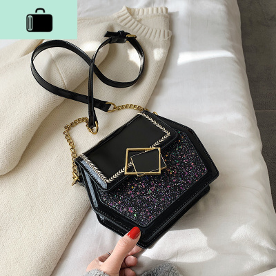 ins网红流行洋气包包女2020新款韩版时尚百搭宽带单肩斜挎小方包NEW LAKE女斜挎包