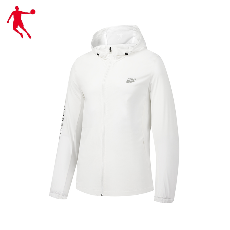 乔丹 梭织风衣 防晒衣 男款 KFD23221353 乔丹白 XL码 吸湿速干 件