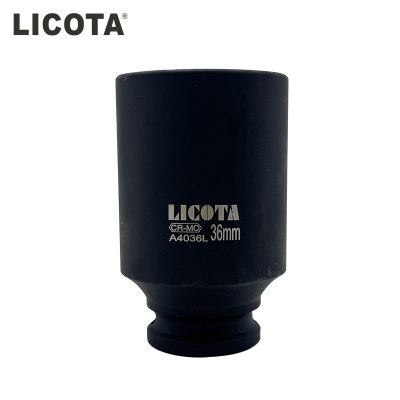 力可达(LICOTA)1/2六角公制风动长套筒36mm A4036L 个