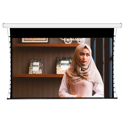 JK经科HB-300s 150寸16:10电动拉绳金属幕高清投影机投影仪幕布