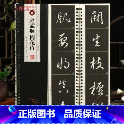 [正版]学海轩赵孟頫梅花诗名家碑帖近距离临摹卡单字放大版米字格附角注再和杨公济梅花十赵体行书毛笔书法字帖成人学生临摹范