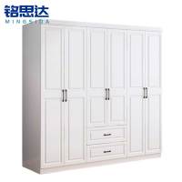 铭思达实木衣柜六门台
