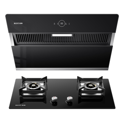 华帝百得(BEST)E123C+QE52烟灶套装侧吸式智能抽油烟机燃气灶（天然气）自动洗热炫自动洗