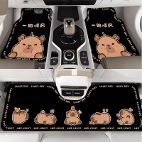 金宫龙 卡通水晶绒汽车脚垫耐磨可水洗地垫式通用易打理单片 片