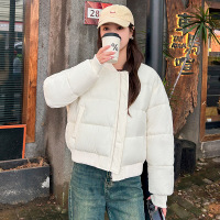 棒球服羽绒棉衣女士棉服新款立领宽松百搭韩版面包服保暖外套