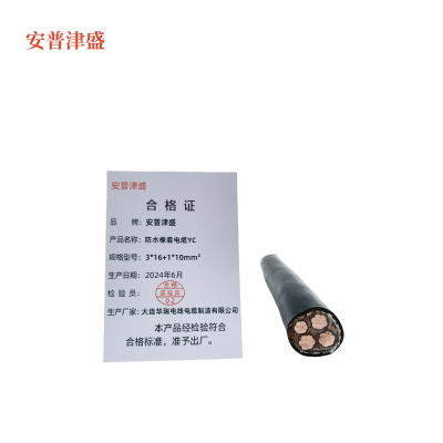 安普津盛 防水橡套电缆YC3*16+1*10 米