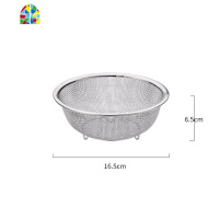 不锈钢沥水盆洗米筛沥水篮滤水漏网淘米盆水果蔬菜篮子带刻度 FENGHOU 中号漏网+盆洗菜篮洗菜篮