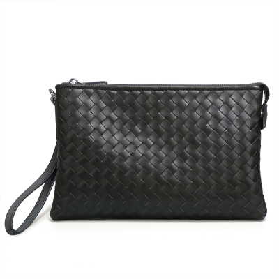 男士手包真皮男包手包大容量潮牌信封包男手拿包男士手拿包真皮软皮男式手包男士钱包PB160733H黑色