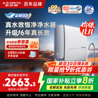 AO史密斯佳尼特[25年新升级]蓝鲸真水效净水器家用厨下式直饮净水机净饮机1000G CR2500AE1 国家补贴