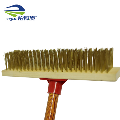 铂锜澳 木杆钢丝地刷/30cm/个