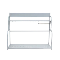 翌嘉 YJ4121707 防暴装备架 保安安防消防展示架陈列架 大号白色