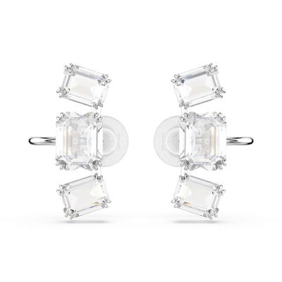 施华洛世奇(SWAROVSKI)女士白钻风轻奢气质无耳洞夹扣耳钉闪亮水