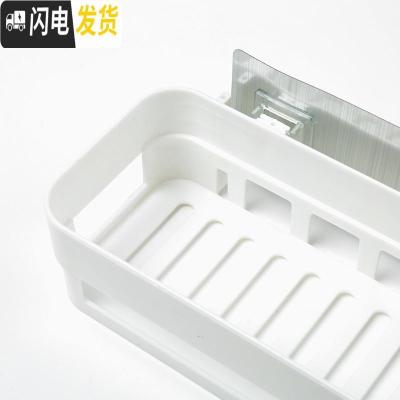 三维工匠置物架免打孔三角厨房卫生间小家居用品壁挂浴室收纳拐角厕所 升级三角形-米黄[送同色长方形架]浴室置物架