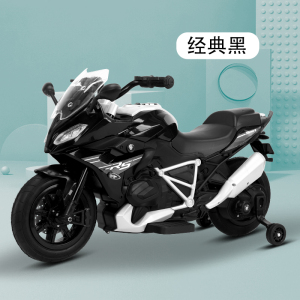 奇客电动车309儿童电动摩托车可坐人电瓶童车双电双驱越野车