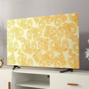 家柏饰(CORATED)防尘罩盖巾43寸55寸50寸65寸家用挂式液晶电视套盖布 祥瑞金 60英寸