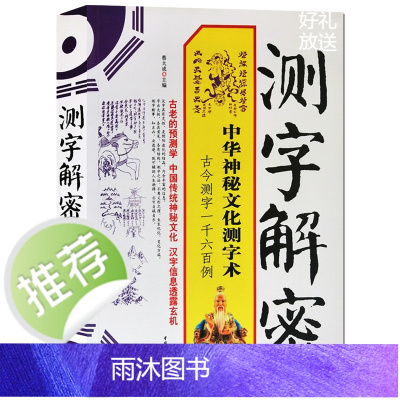 测字解密中华神秘文化测字术古今一千六百例预测书籍