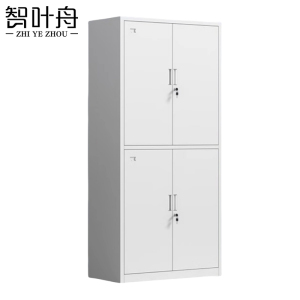 智叶舟铁皮文件柜通双节850*390*1800mm个