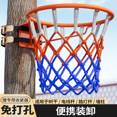  闪电客篮球架投篮框免打孔壁挂式成人家用儿童小篮筐室外户外室内可移动