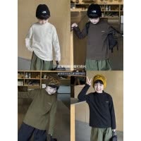 童酷男童冬季新款韩版字母印花宝宝T恤高弹半高领儿童打底衫