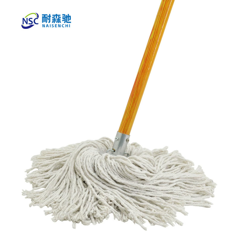 耐森驰 NQT-B25 木杆棉线白拖把 拖把杆长120cm 拖把头长35cm 拖把(计价单位:个)白