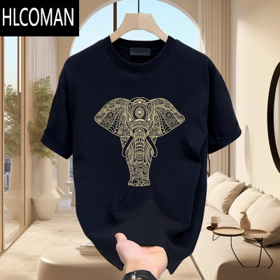 HLCOMAN美式痞帅短袖T恤男夏季新款ins潮牌街头宽松百搭半袖上衣