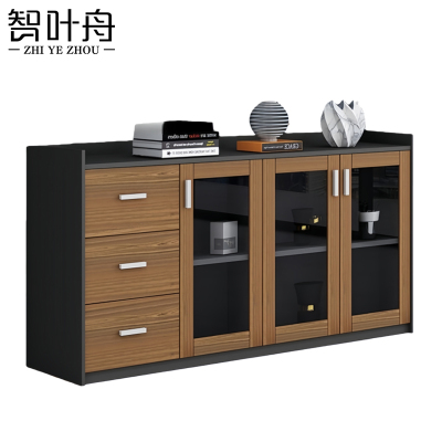 智叶舟矮柜存储柜三门三抽160*40*80cm台