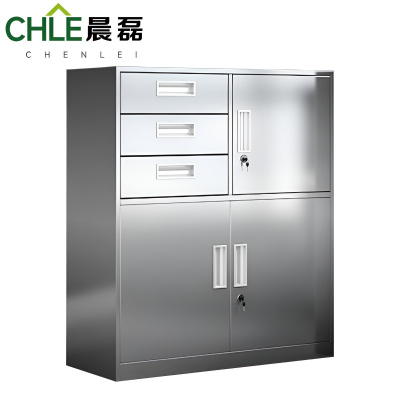 晨磊 不锈钢矮柜 偏三斗 台