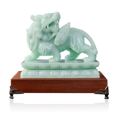 美帮汇霸貔貅摆件汉白玉貔恘皮丘客厅办公室装饰公司店铺开业礼品