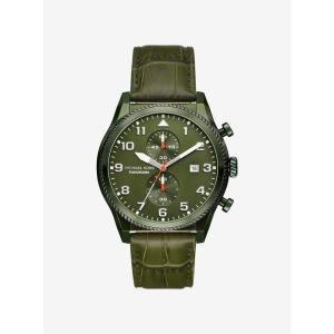 Michael Kors橄榄纹鳄鱼皮男士商务休闲石英腕表 Olive