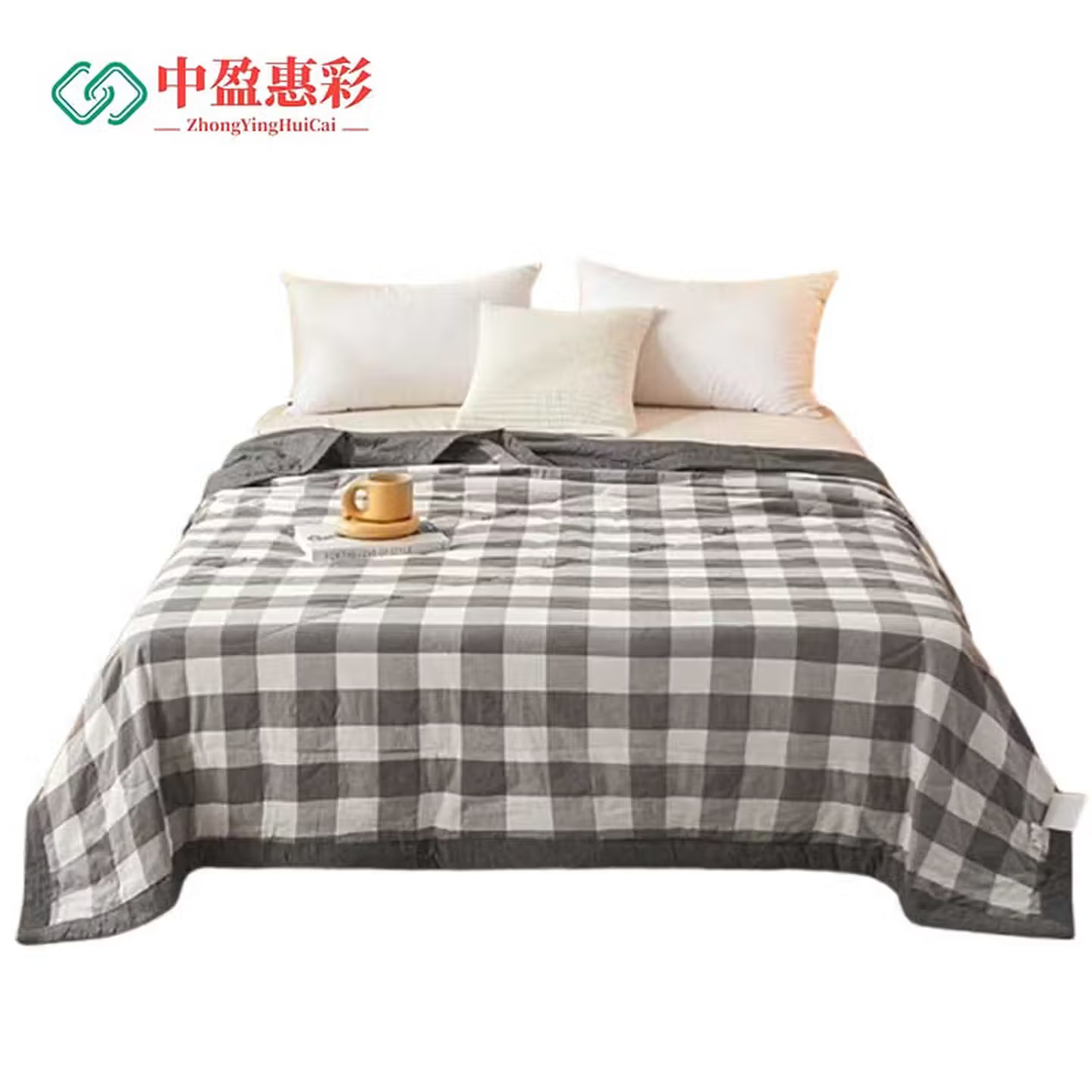 中盈惠彩 新疆棉花夏凉被 全棉可机洗 XJMH1 150*200cm 1条