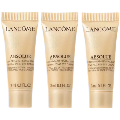 兰蔻(LANCOME)菁纯眼霜3ml*3瓶滋润淡纹润泽紧致波色因保湿充盈柔润抗老化眼霜