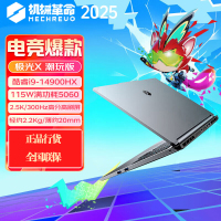 机械革命(MECHREVO)极光X 潮玩版 16英寸游戏本笔记本电脑 定制(I9-14900HX 32G 2T RTX5060 2.5K屏 300Hz 灰)