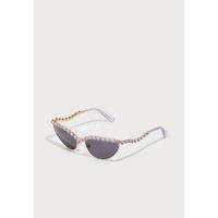 Swarovski/施华洛世奇女士猫眼金框施华洛世奇水晶UV防护太阳镜深