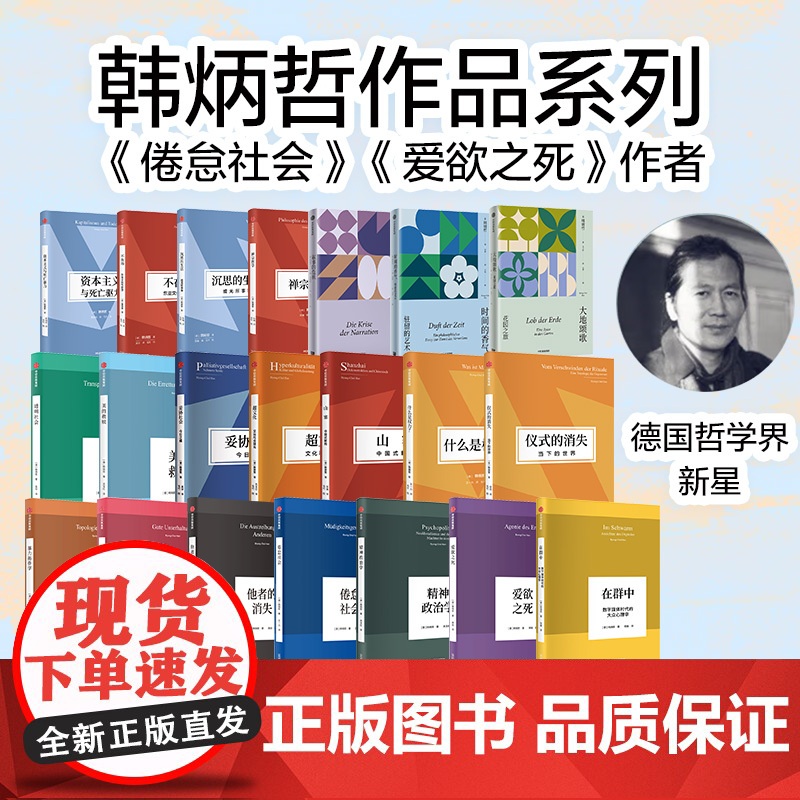 人文社科系列(套装21册) 韩炳哲著 叙事的危机 时间的香气 大地颂歌 爱欲之死 他者的消失 娱乐何为 中信出版社图书