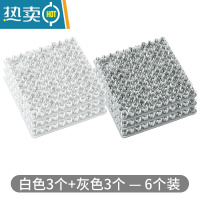 敬平厨房果蔬清洁刷可弯曲水果蔬菜清洗去泥器沥水篮水槽砧板缝隙刷 白色3个+灰色3个—6个装刷子